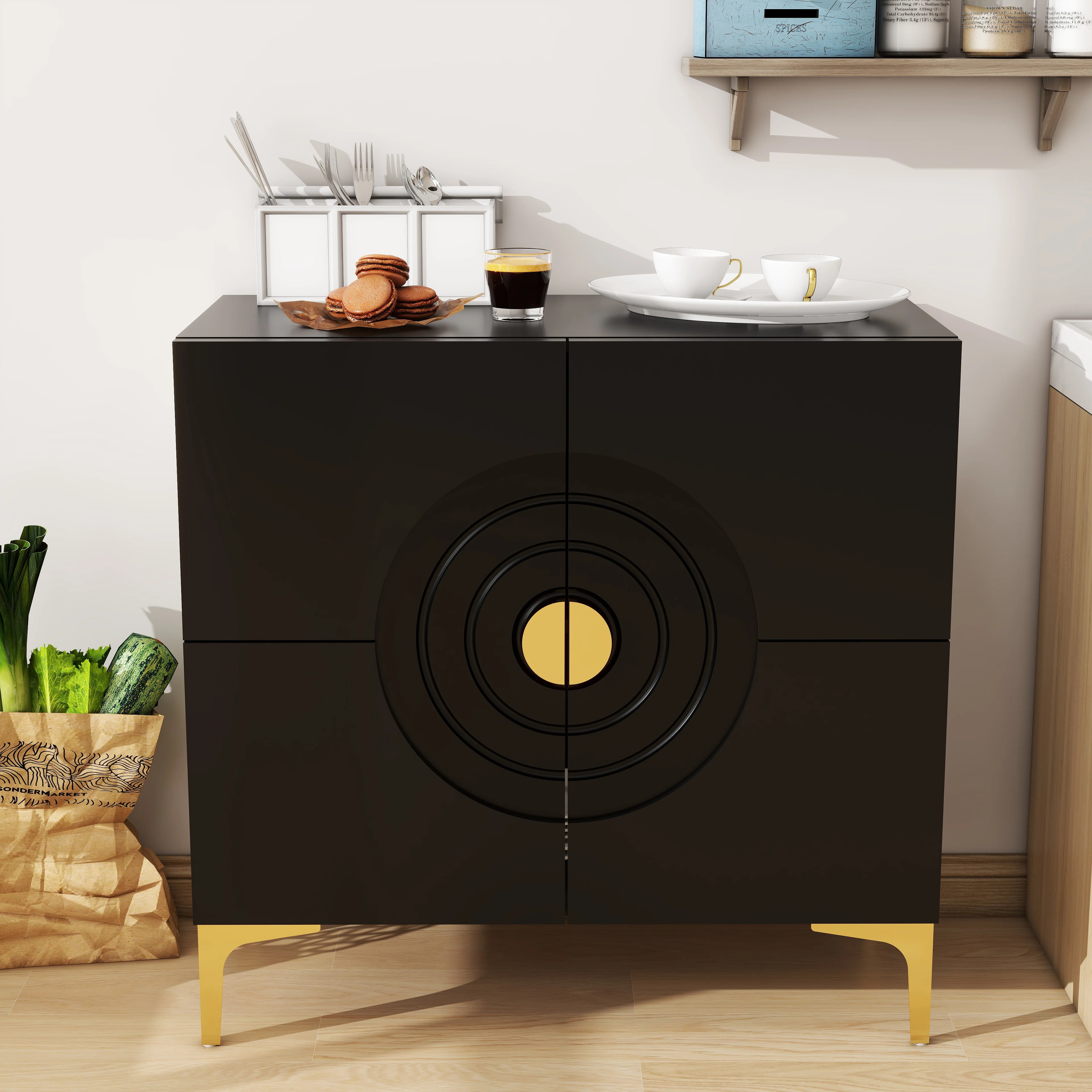 Mercer41 Yalin Metal Accent Cabinet | Wayfair | Wayfair North America