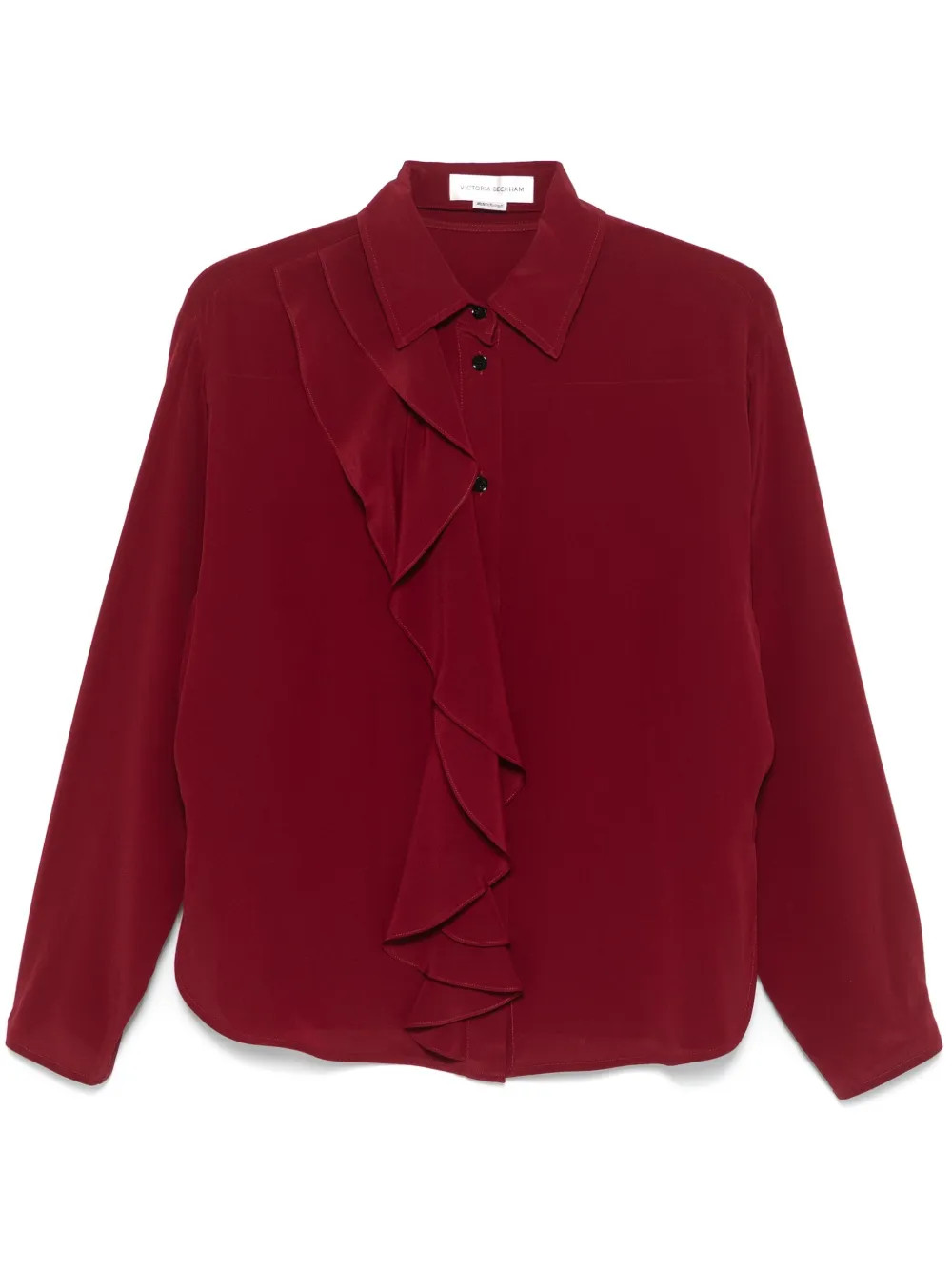 Victoria Beckham Silk Shirt | Red | FARFETCH SI | Farfetch Global