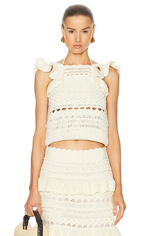 Waverly Crochet Halter Tank | FWRD 