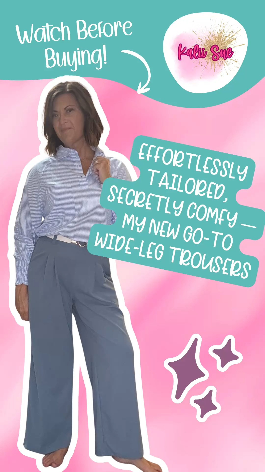 These KIRUNDO Wide-Leg High-Waisted Trousers are the kind of pants that instantly make you feel pulled together — without sacrificing comfort. They’re made from a soft, lightweight, and flowy fabric that moves beautifully, draping in all the right places while still keeping their structure.

The front pleats give them that effortlessly tailored look, and the elasticized back waistband keeps the fit comfortable and flattering for all-day wear. I love that they strike the perfect balance between business casual and relaxed chic — easy enough for everyday errands, yet polished enough for the office or dinner out.

I’ve styled them with blouses, cropped sweaters, and even a simple tee — they seriously work with everything. The side pockets, button-and-zip closure, and wide-leg silhouette make them as practical as they are pretty.

If you’ve been searching for high-waisted wide-leg pants that feel as good as they look, these are worth it. Elegant, versatile, and timeless — the kind of piece that quietly upgrades your whole wardrobe.

#Kirundo #WideLegPants #HighWaistedTrousers #BusinessCasual #WorkOutfit #EffortlessStyle #ChicAndComfy #OfficeStyle #MillennialFashion #AmazonFashionFinds #EverydayOutfit #ClassicStyle #WardrobeStaples #SpringStyle #CasualChic #CapsuleWardrobe 

 