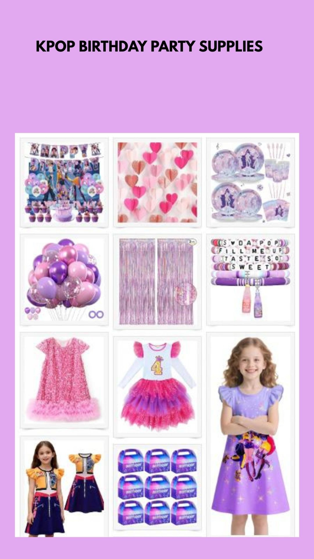 Kpop demon hunters Birthday party

#LTKKids