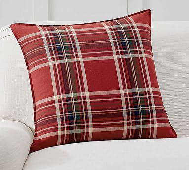 Cambridge Plaid Reversible Pillow Cover | Pottery Barn (US)