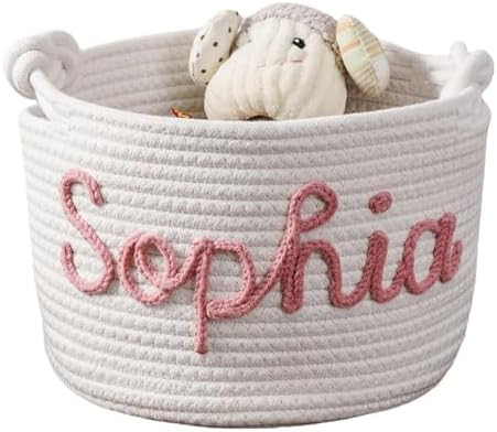 Custom Baby Gift Basket, Personalized Baby Show Gift Basket With Name, Children's Toy Storage Box... | Amazon (US)