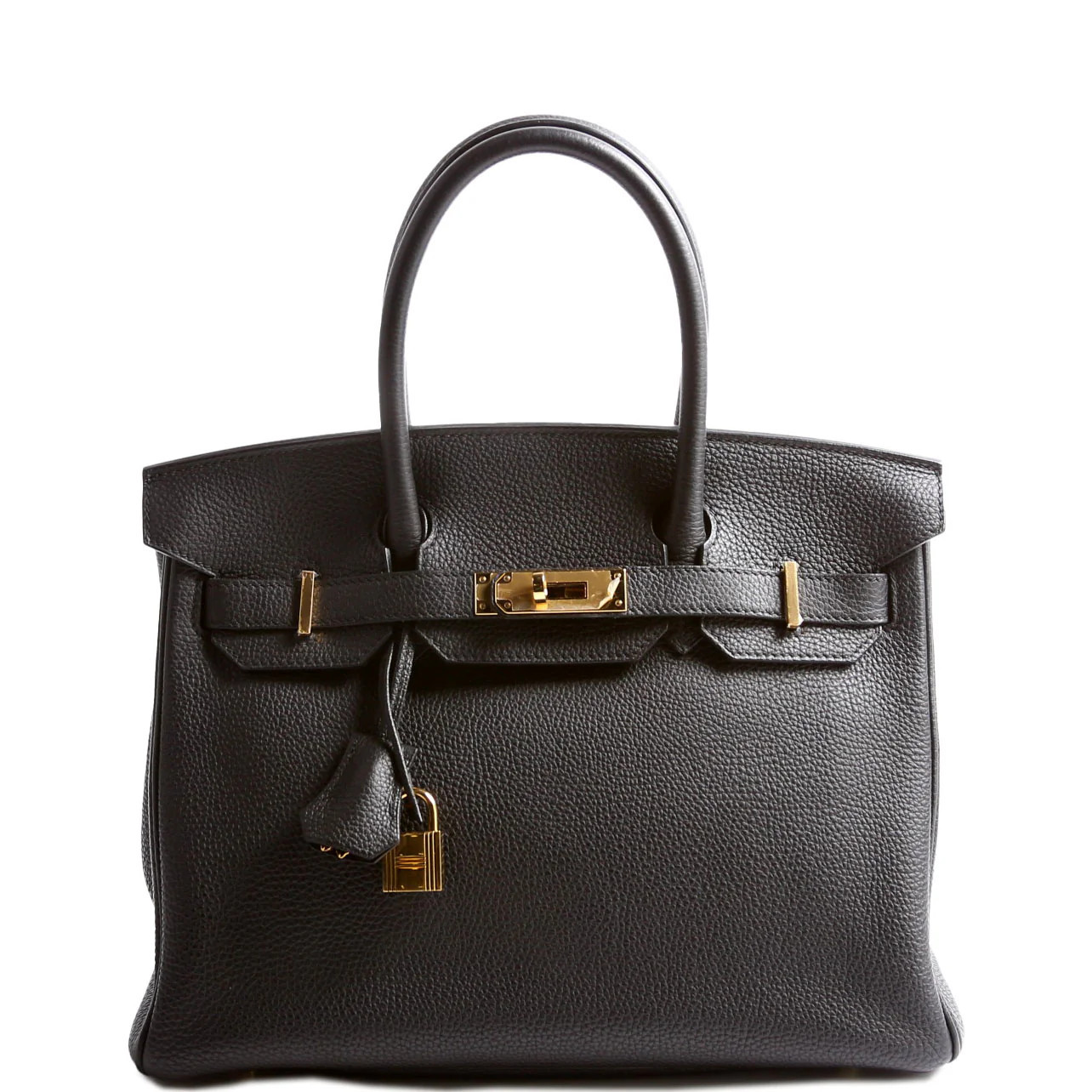 Birkin 30 Togo 2017 Black and Gold | Keeks Designer Handbags
