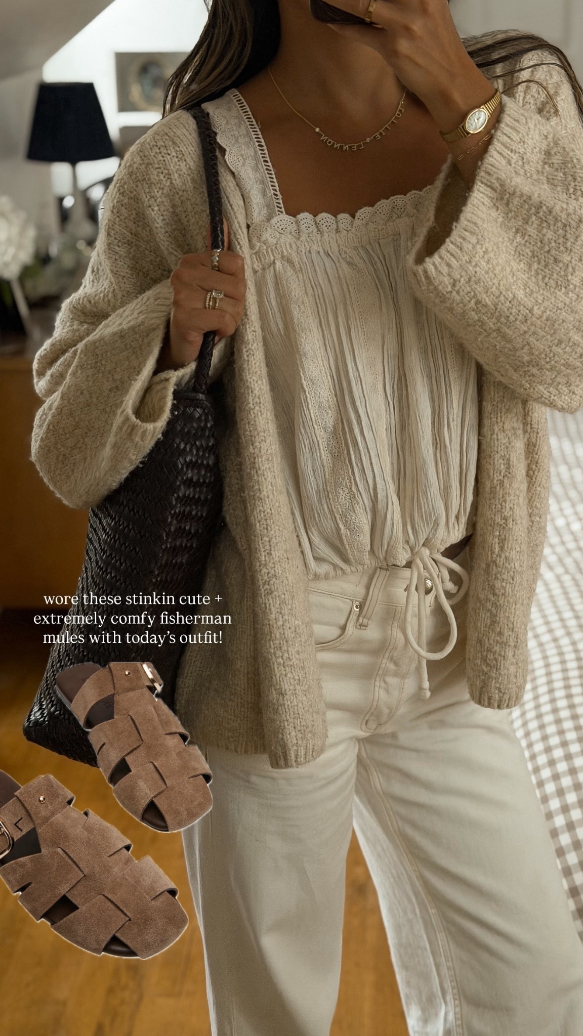 Comfy and cute #ootd - this fisherman mules are SO comfortable. I love how versatile they are! Fits TTs