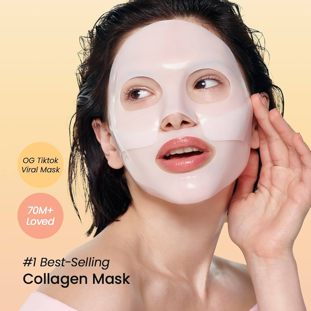 BIODANCE Bio-Collagen Real Deep Mask, Hydrating Overnight Hydrogel Mask, Pore Minimizing, Elastic... | Amazon (US)