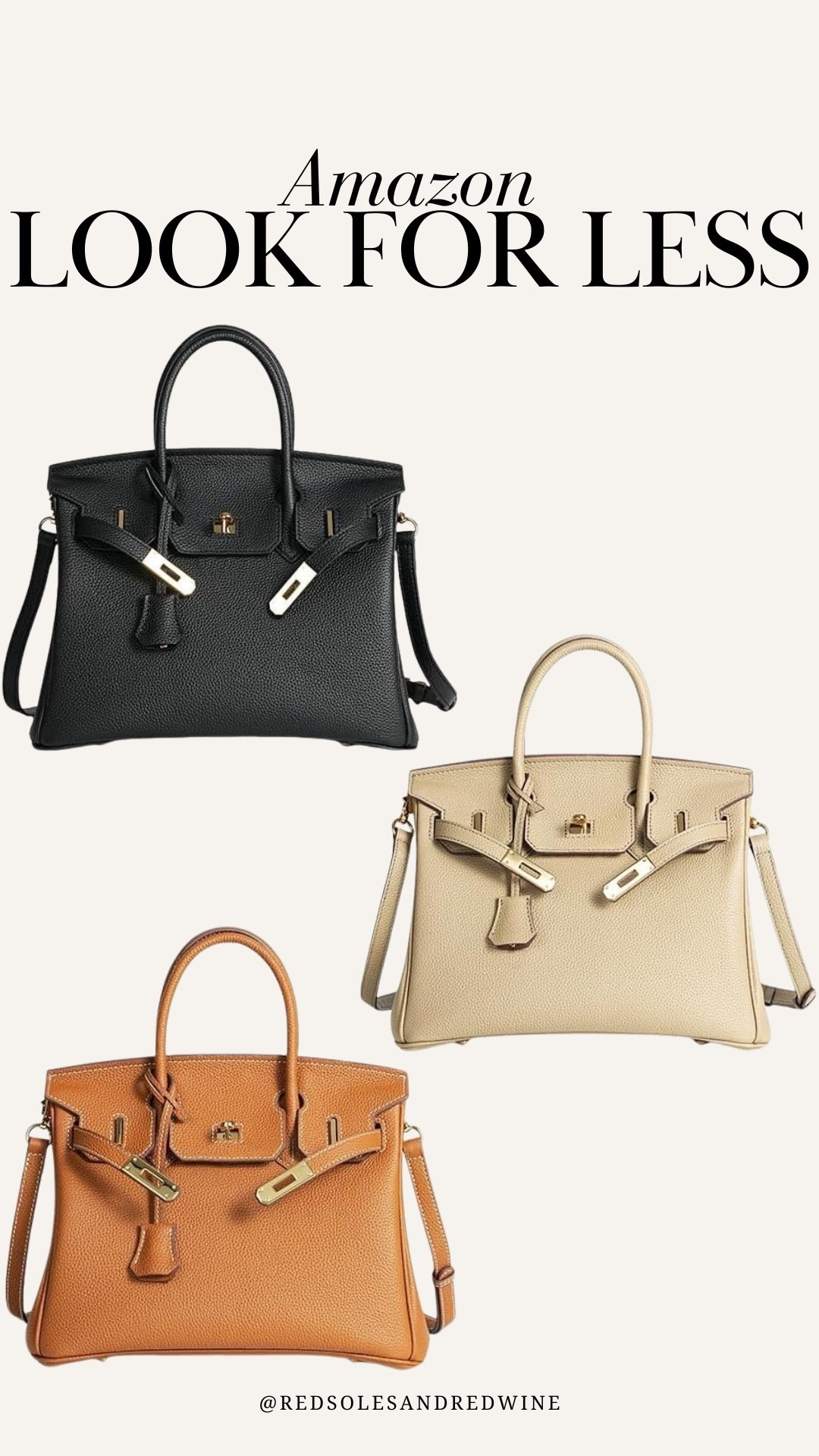 Amazon look for less! Designed bag similar, birkin bag similar 

#LTKItBag #LTKFindsUnder100 #LTKStyleTip