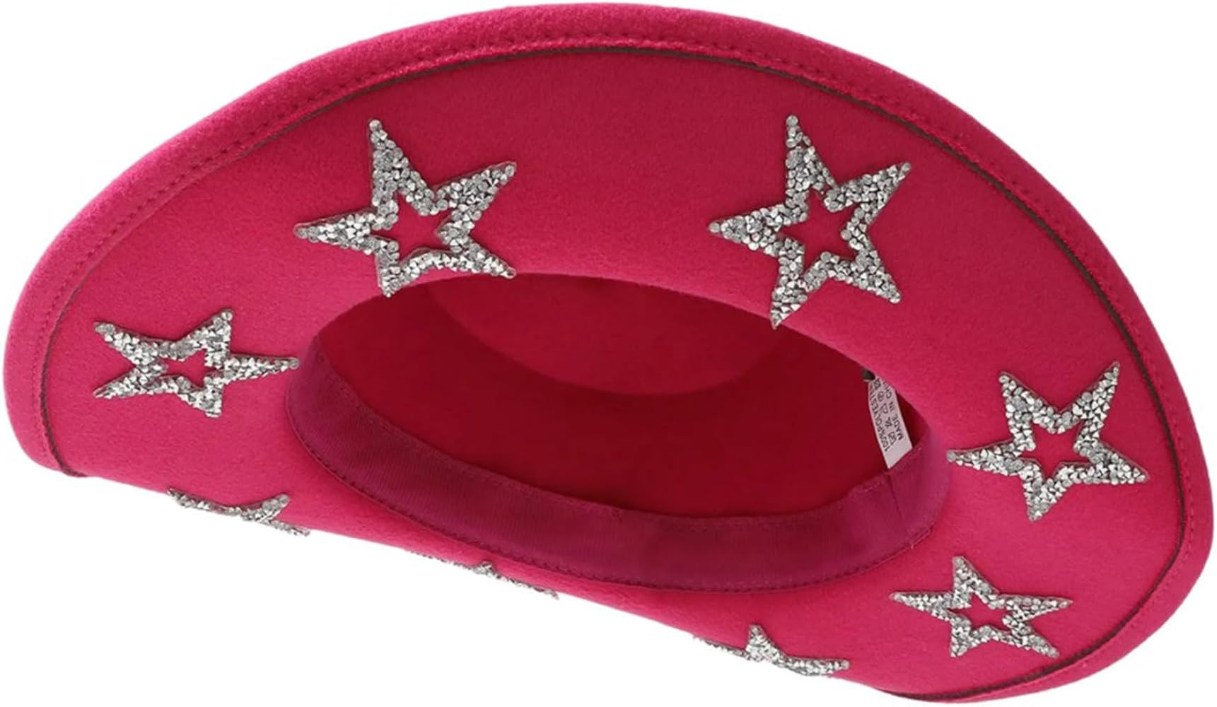 Rhinestones Star Cowboy Hat for Women Wide Brims RolePlay Cowgirl Hat Wedding Party Bachelorettes... | Amazon (US)