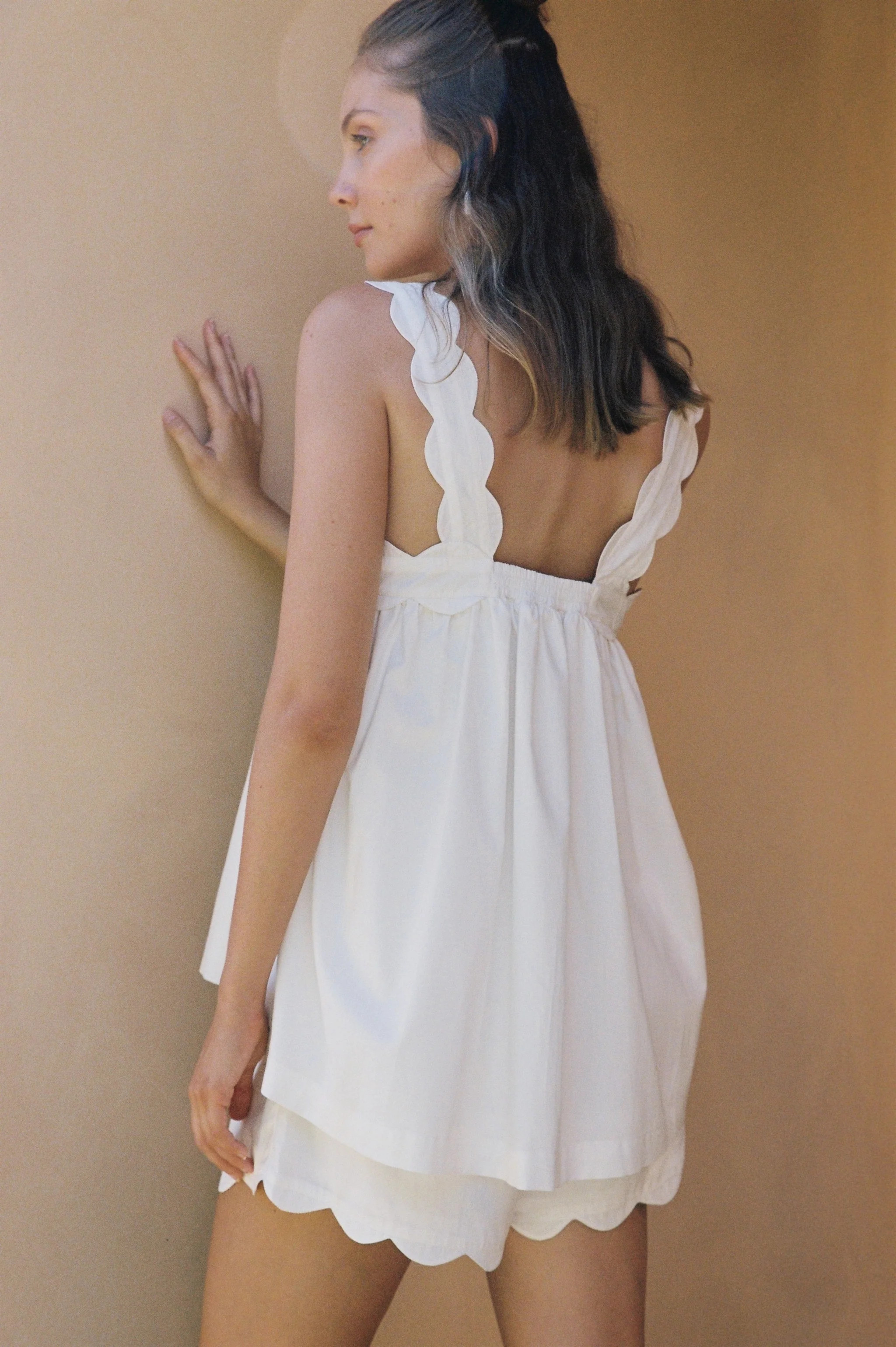 Elodie Sleep Set - Cotton Modal - Off White | Piyama