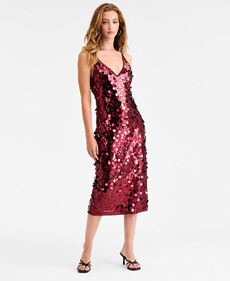Bar III Women's Pailette Midi Dress, Macy's Exclusive - Macy's | Macy's