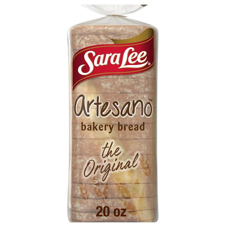 Sara Lee Artesano Original Bread, 20 oz, White Pre-sliced White Bread, Bag | Walmart (US)