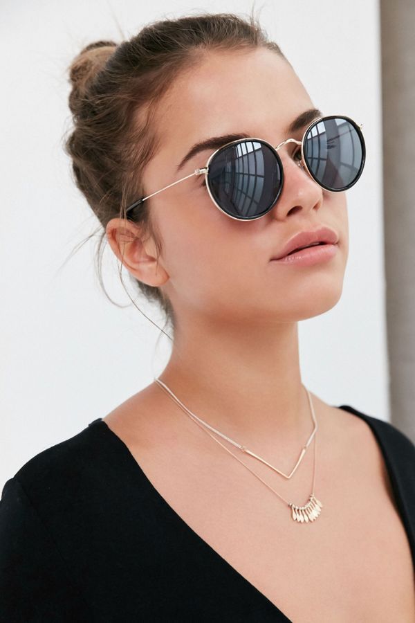 Charlie Metal Round Sunglasses | Urban Outfitters (US and RoW)
