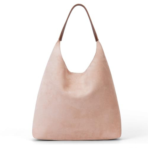 YFGBCX Tote Bags for Women Work Bags Suede Slouchy Bag Hobo Handbag Office Tote Handbag, Beige, 14.17x12.2x5.12 inches | Amazon (UK)