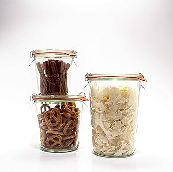 Weck Canning Jars 743 - Mold Jars made of Transparent Glass - Eco-Friendly - Storage for Food, Yo... | Amazon (US)
