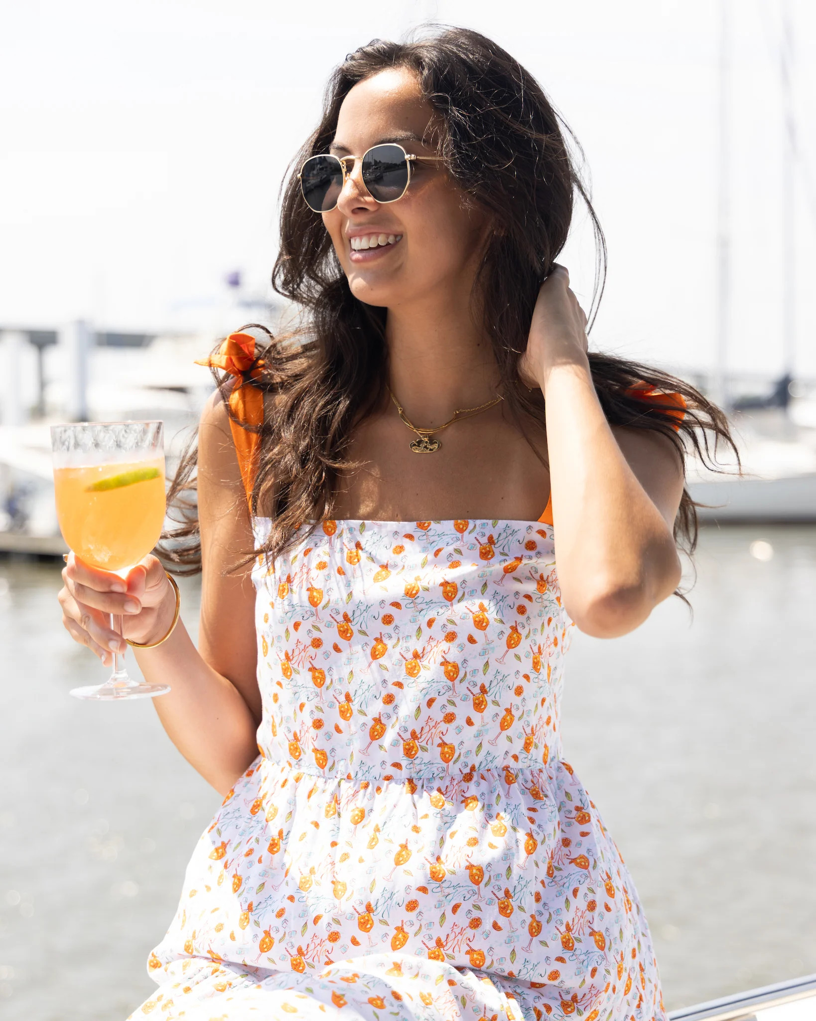 Women's Aperol Spritz Mini Resort Dress - The Seaside Spritz | Kenny Flowers