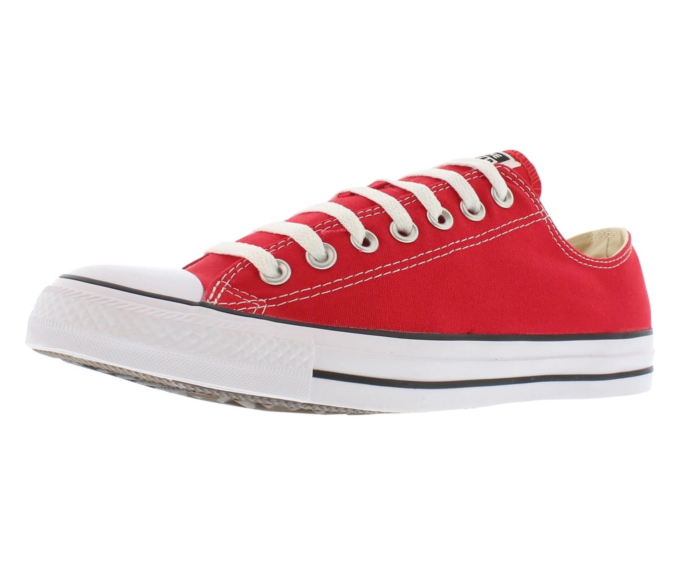 Converse Unisex Low-Top Sneakers, red, 5 US women | Walmart (US)