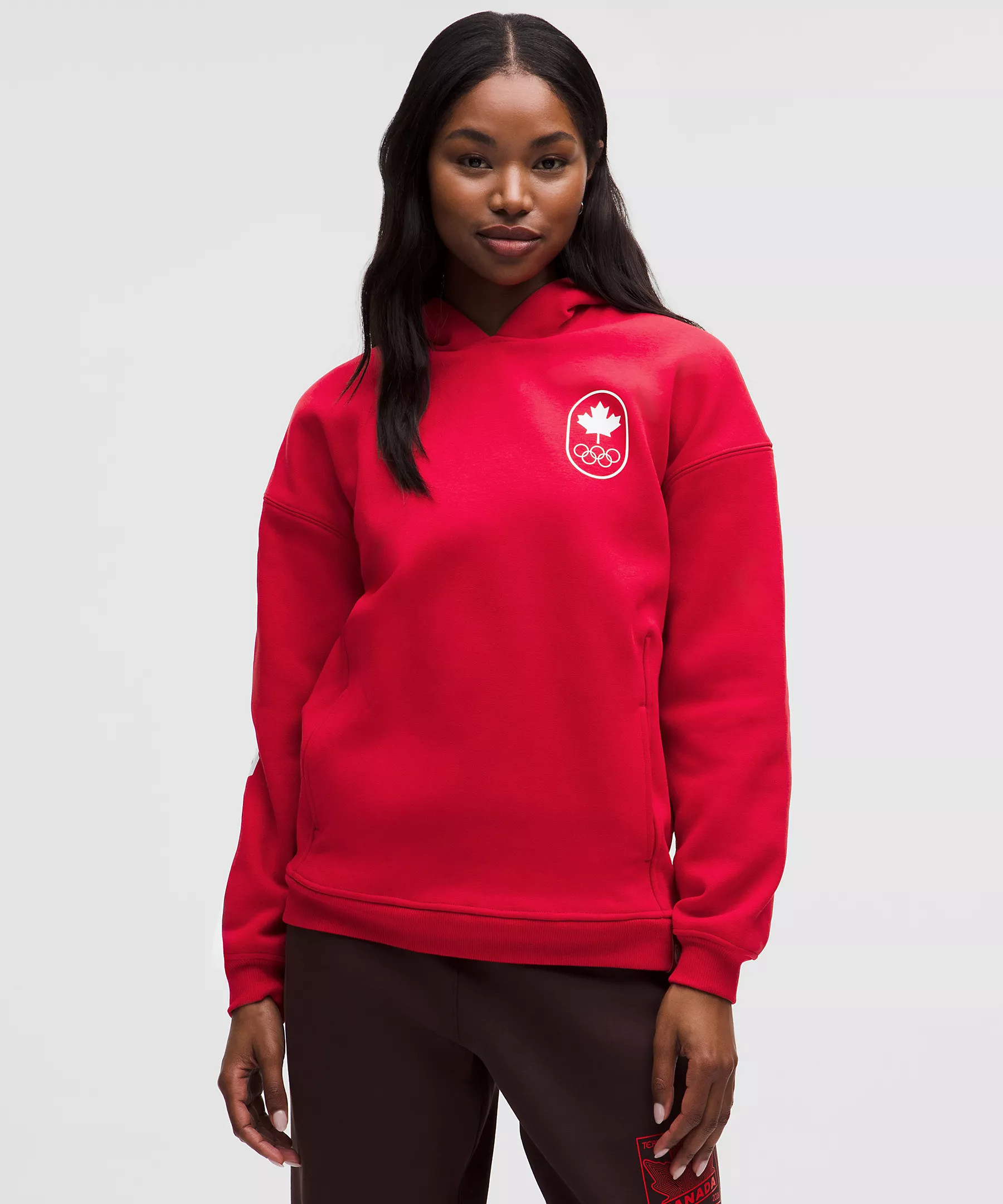 Team Canada Womens Big Cozy Oversized Hoodie | lululemon (CA)
