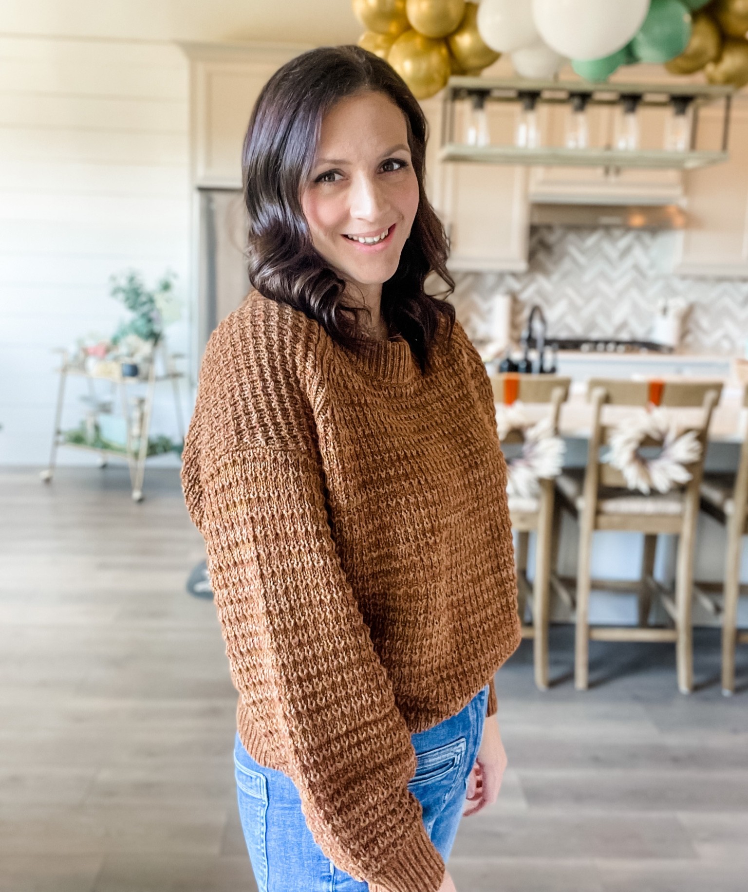 Favorite fall sweater 
Sized up to a large 
Target fashion 
Jeans tts
Flare jeans

#LTKSeasonal #LTKstyletip #LTKshoecrush
