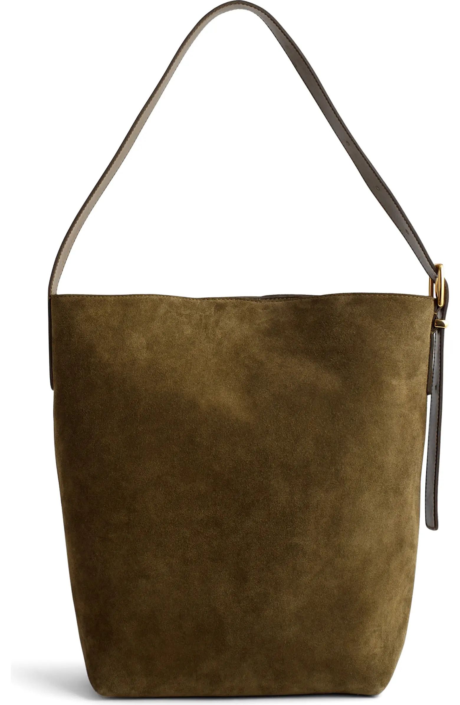 Essentials Suede Bucket Bag | Nordstrom