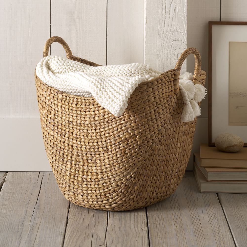 Curved Basket, Large, Natural | West Elm (US)