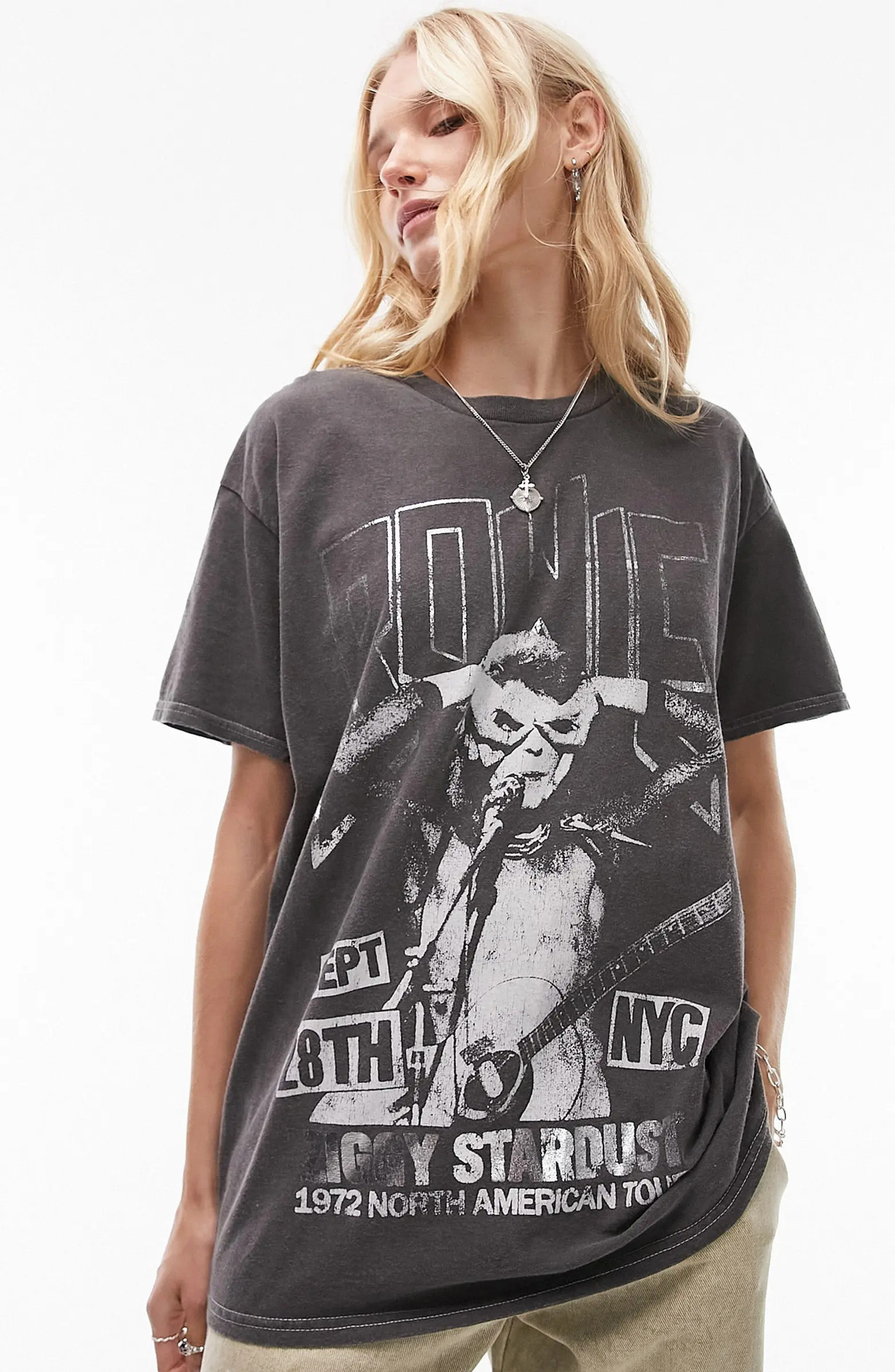 Bowie Oversize Cotton Graphic T-Shirt | Nordstrom
