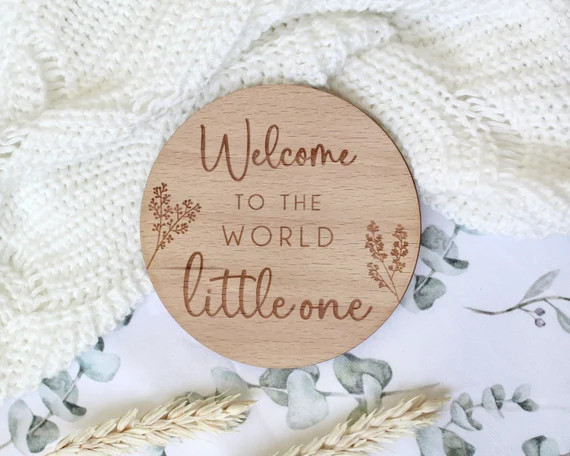 Baby Arrival Sign  Welcome to the World  Hello World My Name - Etsy | Etsy (US)