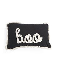 16x26 Textured Yarn Boo Pillow With Fringe | Home | T.J.Maxx | TJ Maxx