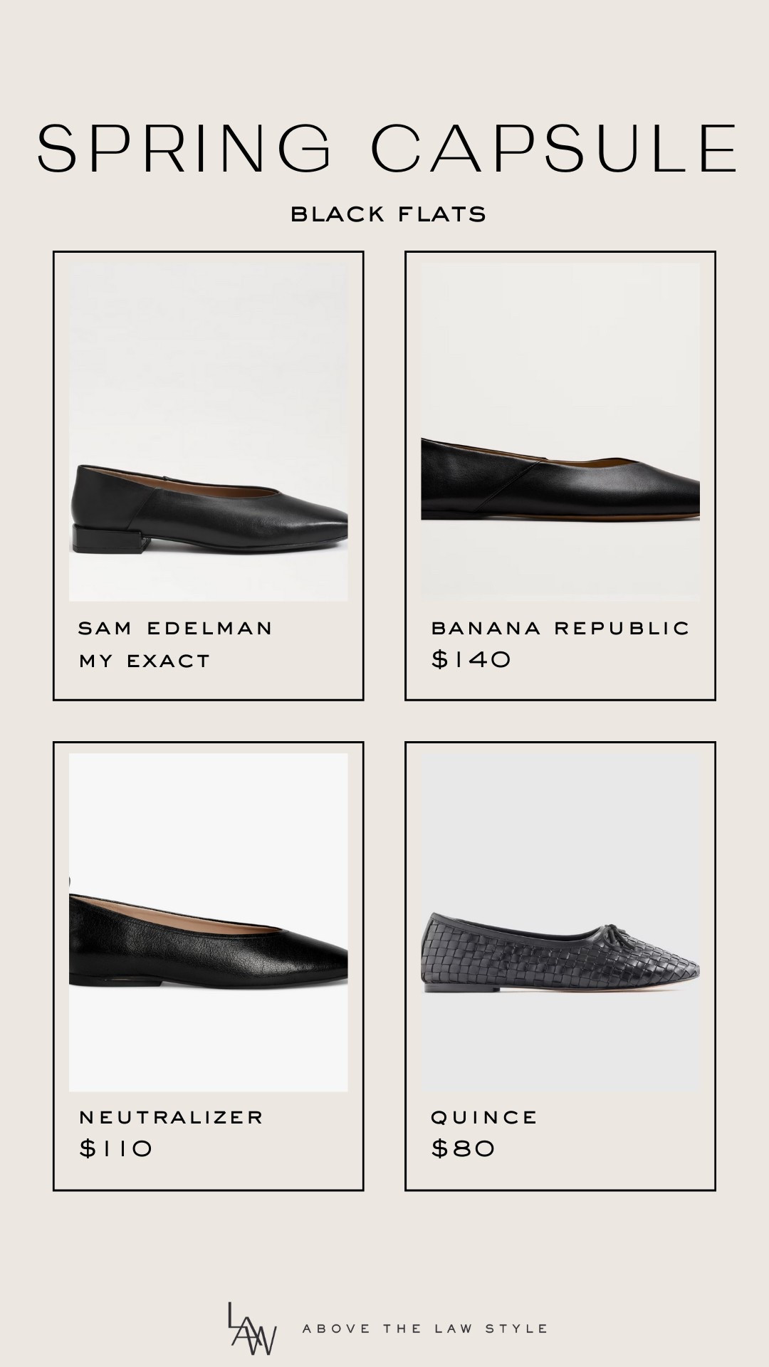 Spring Capsule: Black Flats

#LTKFindsUnder50 #LTKShoeCrush #LTKFindsUnder100