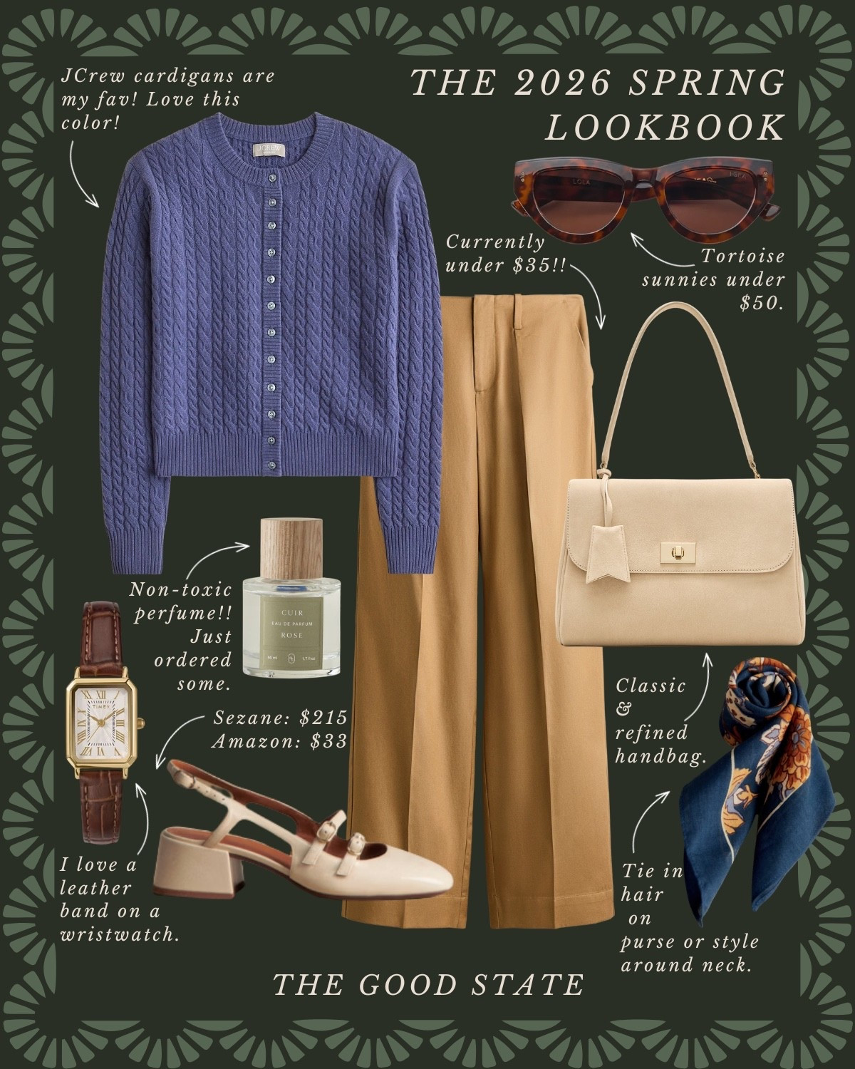 This collection is for the Spring girlies. The ones longing for the warmth of sunshine on their skin and a cool breeze blowing through their hair. Shorts and a sweatshirt weather. A flowy dress and a light cardigan. This is for the ladies counting down the days until the farmers market opens back up. The ones who love early mornings at the market—flaky croissant in one hand and a rosemary latte in the other. This is for the ones who can’t resist a bouquet of fresh flowers and are trying to figure out how to grow their own cut flower garden at home. For the ones who spend the golden evenings having a picnic with friends. For the people (like me) who always have a picnic blanket in their car. This is for the girlies love allllll things gingham, their trusty ball cap, pops of color  and who firmly believe you can’t have too many neck scarves or bandanas. For the ones who love feminine details like lace trim, dainty florals and ruffles. This Spring may we slow down, breathe deep, embrace the life all around and romanticize the seemingly ordinary moments🌼

#springstyle #classicstyle #springoutfit #farmersmarket #preppystyle 

Anthropologie quince sunglasses watches jewelry sandals scarves trousers cardigan 

#LTKSaleAlert #LTKActive #LTKootd