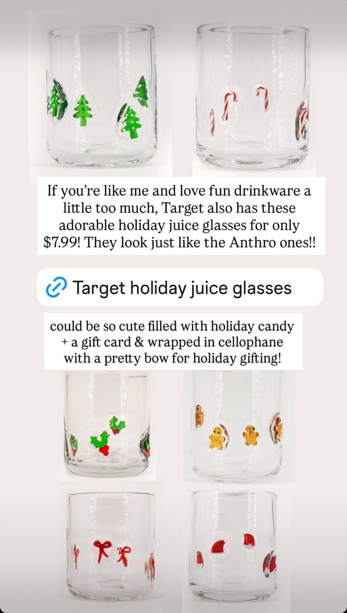 So many cute target glasses for sale 

#LTKSeasonal #LTKGiftGuide #LTKHoliday