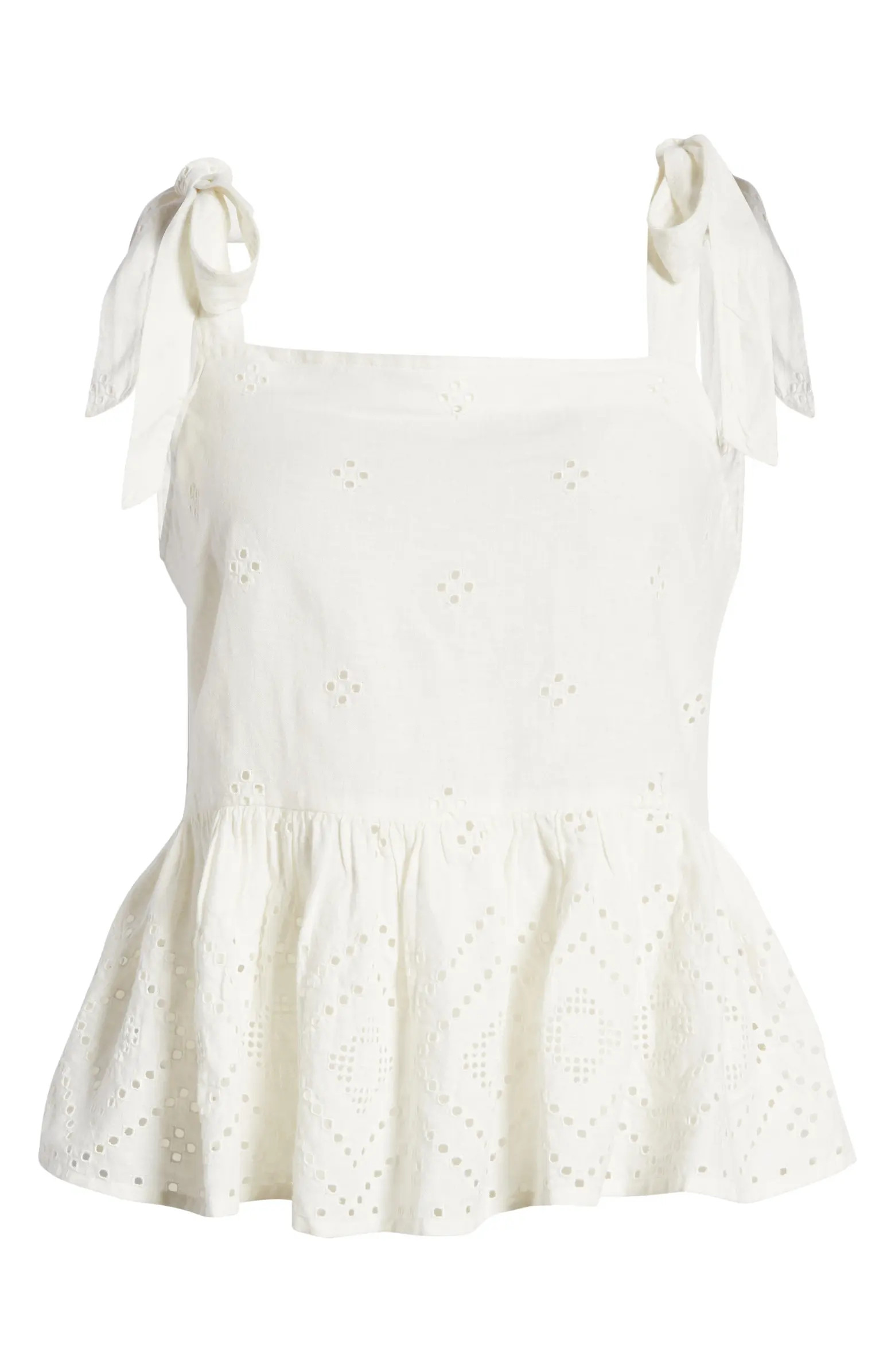 Madewell Rosalie Tie Strap Top | Nordstrom | Nordstrom