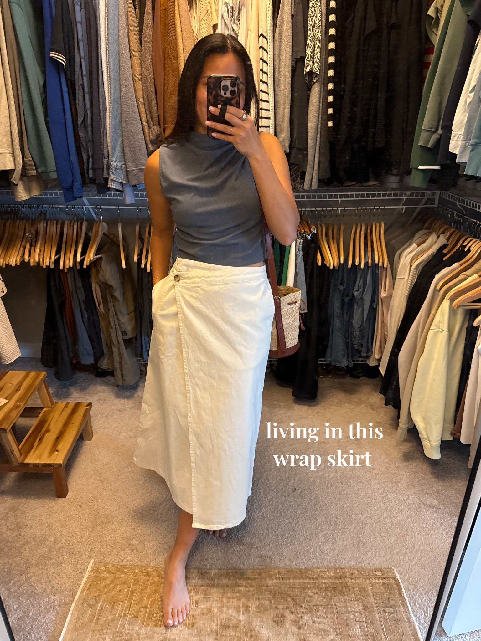 Living in this wrap skirt this spring! 

#LTKStyleTip #LTKSeasonal #LTKItBag