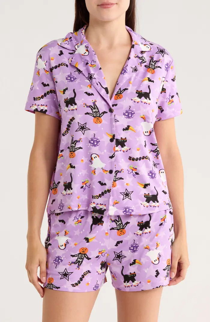 JACLYN Halloween Boogie Shortie Pajamas | Nordstromrack | Nordstrom Rack