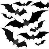 Amazon.com: DIYASY Bats Wall Decor,120 Pcs 3D Bat Halloween Decoration Stickers for Home Decor 4 ... | Amazon (US)