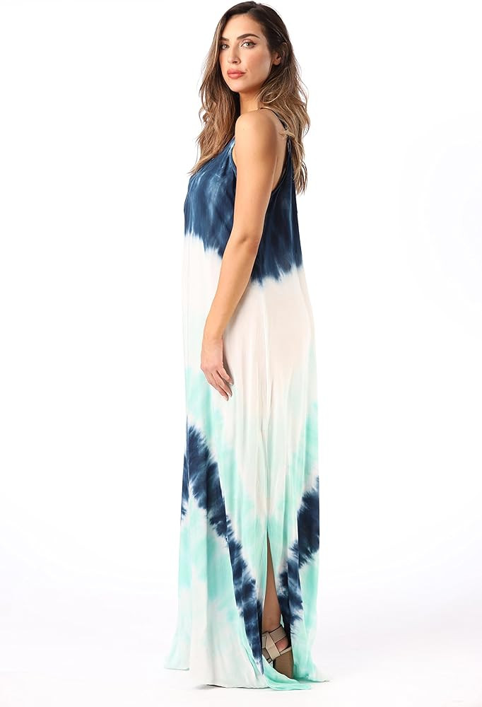 Riviera Sun Tie Dye Spaghetti Strap Maxi Dress | Amazon (US)