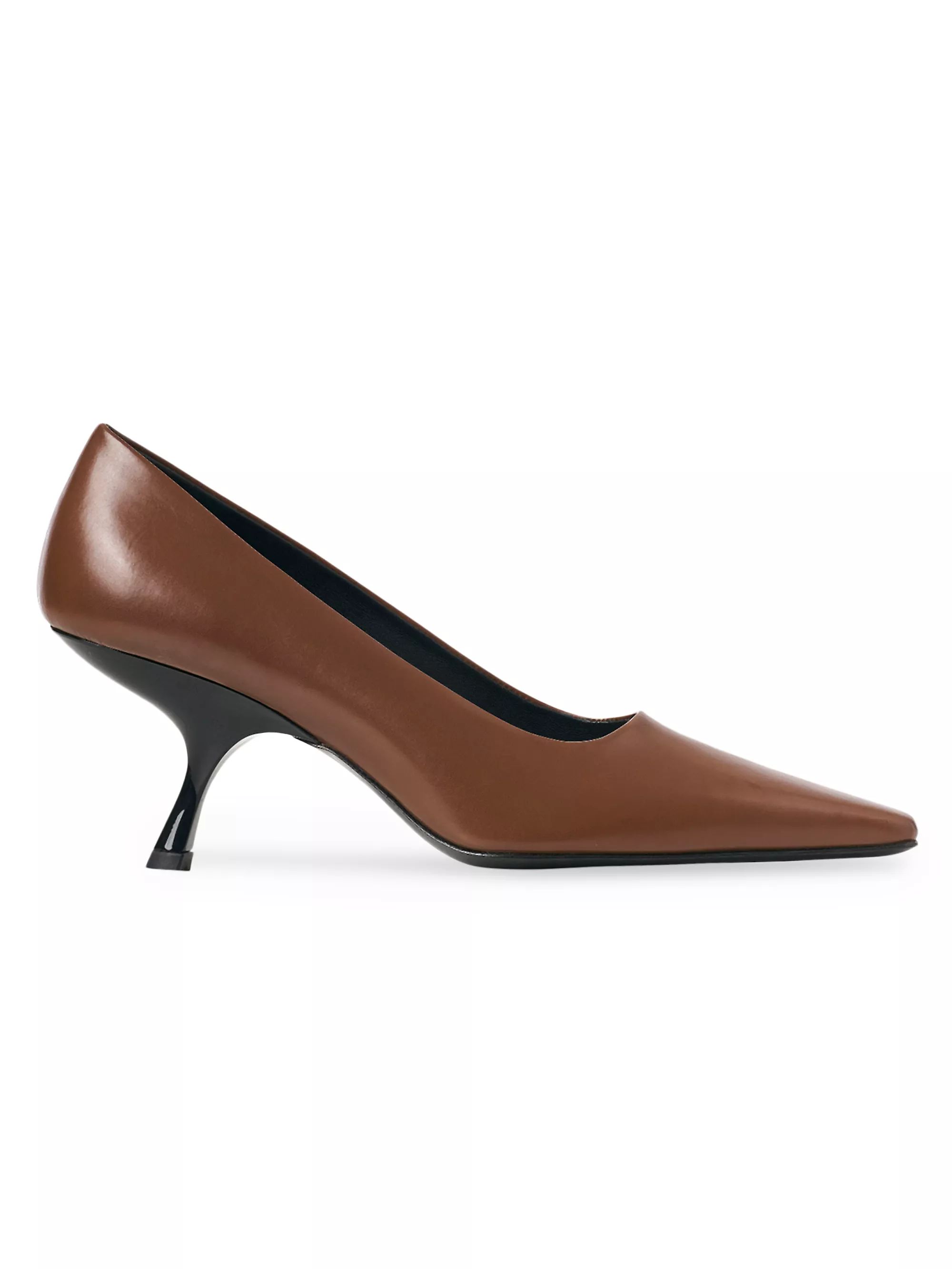 Leather Kitten-Heel Pumps | Saks Fifth Avenue