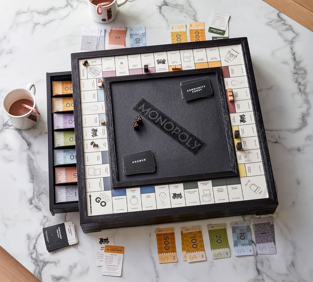 Wooden Monopoly Board Game - Luxury Edition | Pottery Barn (US)