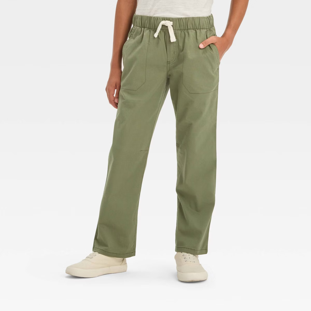 Boys' Stretch Straight Fit Woven Pull-On Pants - Cat & Jack™ | Target