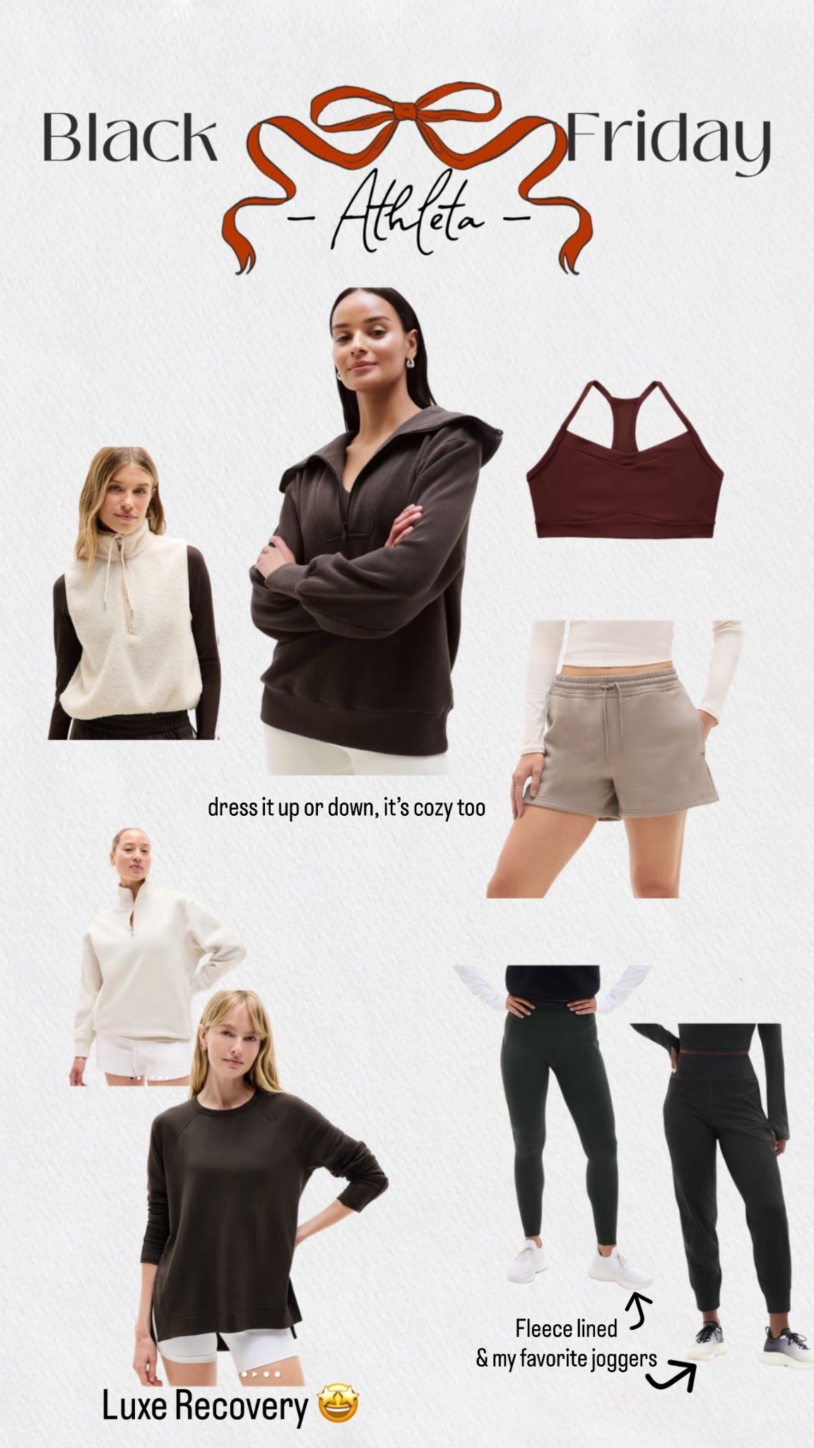 Black Friday at Athleta is 30% off EVERYTHING 

#LTKfitnessgoals #LTKHoliday #LTKCyberWeek