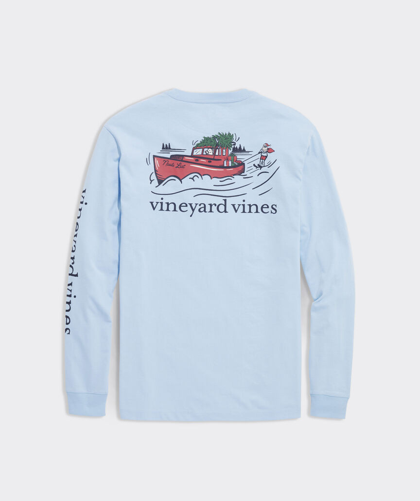 Water Skiing Santa Long-Sleeve Tee | vineyard vines