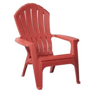 RealComfort Chili Patio Adirondack Chair | The Home Depot