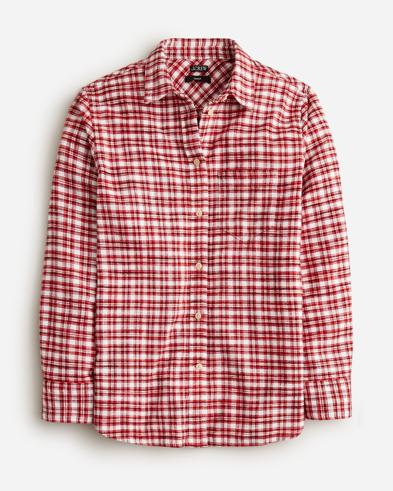 Classic-fit flannel shirt in tartan | J. Crew US