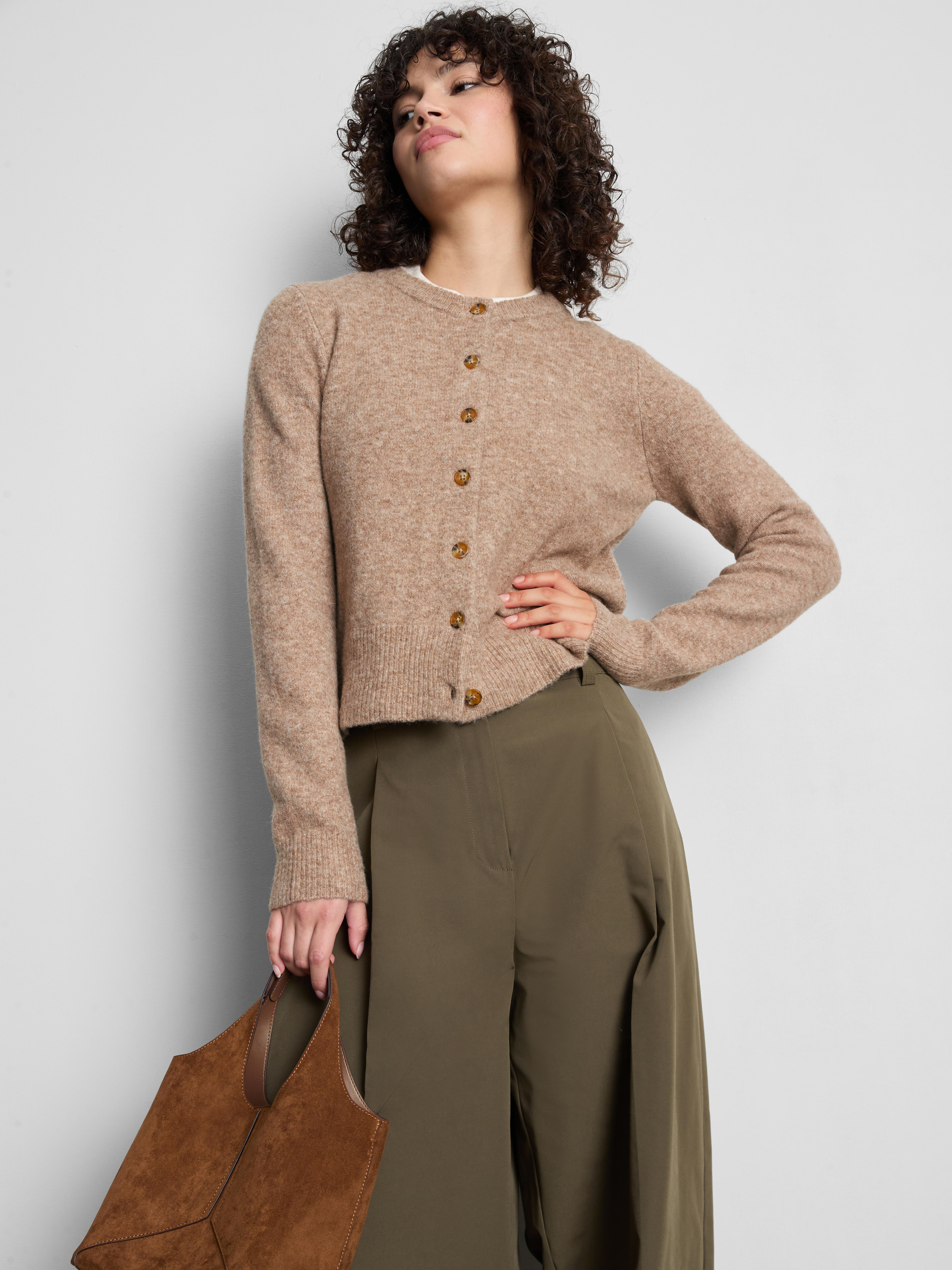 Essential Knitted Crew Neck Cardigan | Primark UK