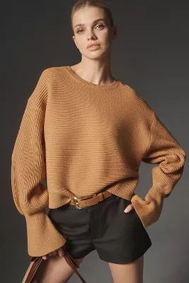 Maeve Ribbed Pullover Sweater | Anthropologie (US)