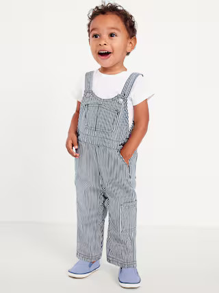 Printed Carpenter Twill Overalls for Baby | Old Navy (US)