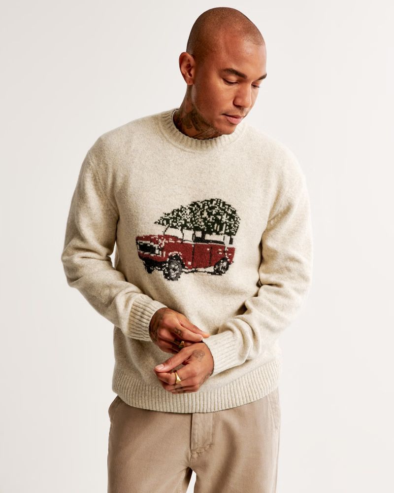 Holiday Crew Sweater | Abercrombie & Fitch (US)