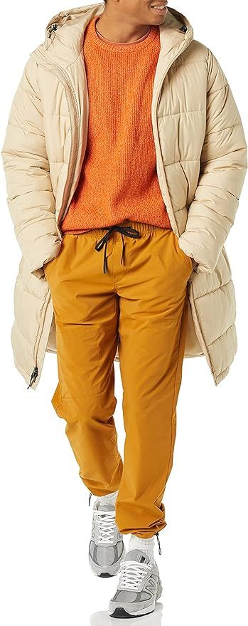 Amazon Essentials Men's Longer-Length Heavyweight Hooded Puffer Jacket | Amazon (US)
