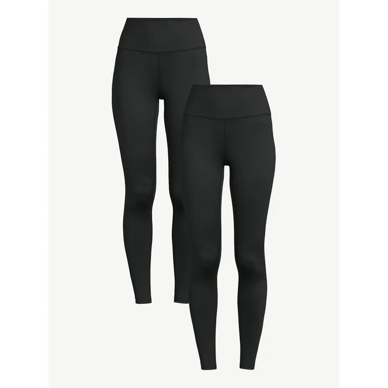 Sofia Active by Sofia Vergara Women’s High Waist 27" Studio Legging, 2-Pack | Walmart (US)