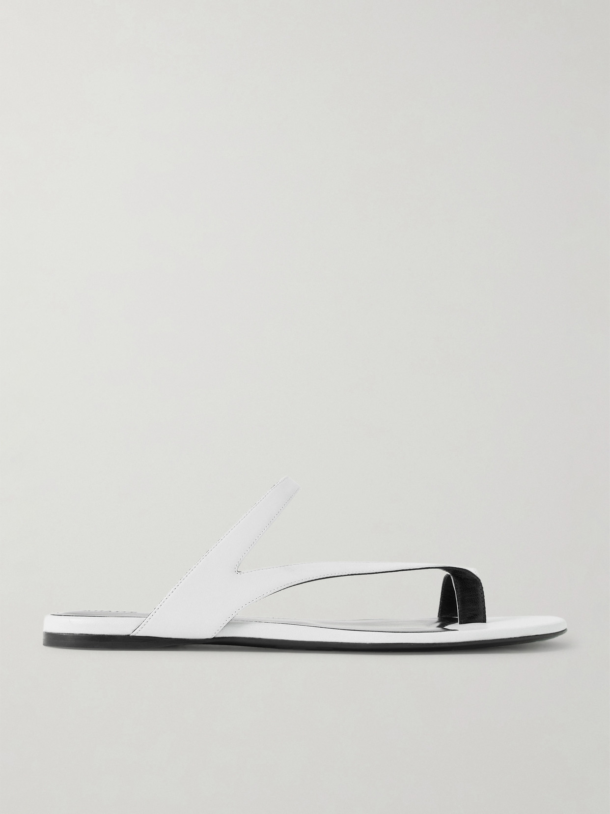 KHAITE - Aimee Leather Sandals - White | NET-A-PORTER (US)