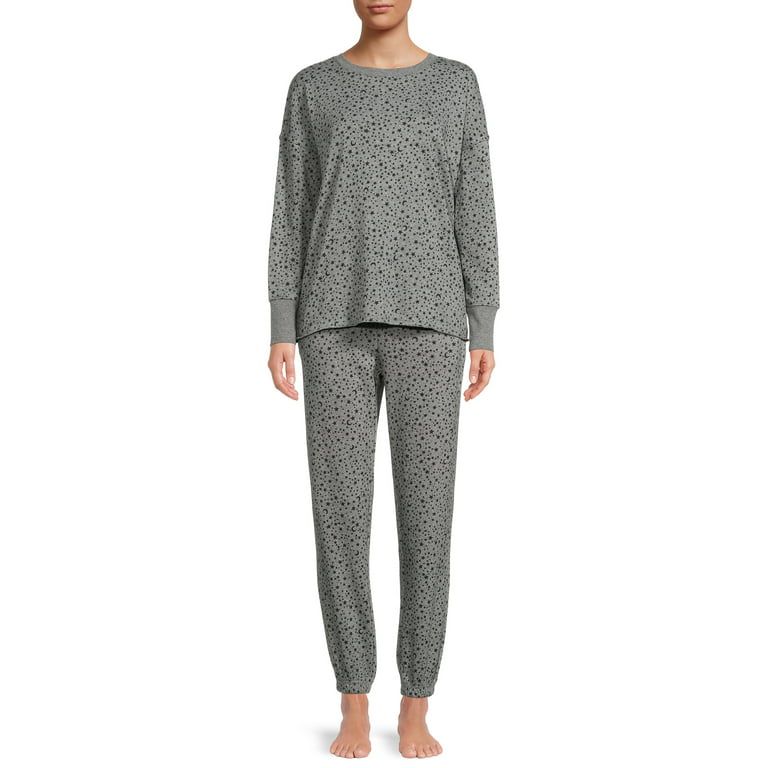 Secret Treasures Women's and Women's Plus Sleep Top and Cuffed Pants, 2-Piece | Walmart (US)